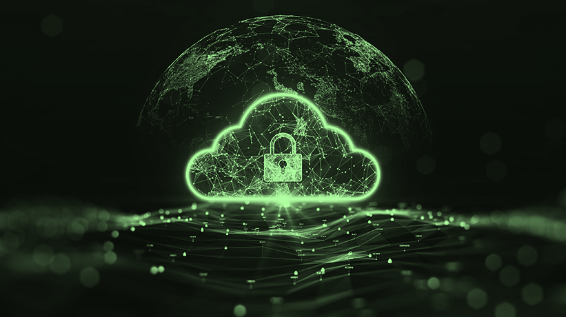 Ilustração de cloud backup e proteção de dados